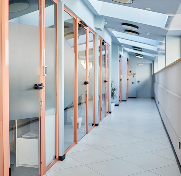 gypsum& glass partitions